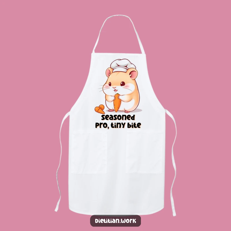 Funny Hamster Chef Apron: Chubby Chef Hamster Carrot Delight, A Must-Have Funny Gift for Cooks