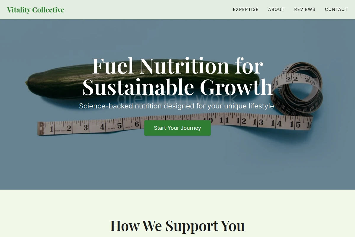 VitalityHub Dietitian