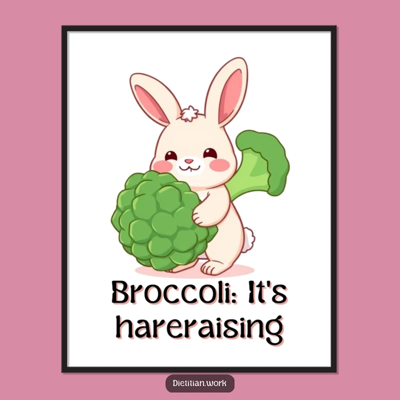 Free Printable Wall Art: Cheerful Rabbit - Funny Downloadable Decor